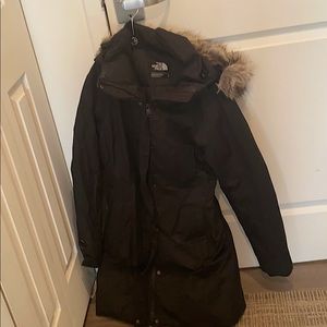 North Face Black Parka with Fur Hood